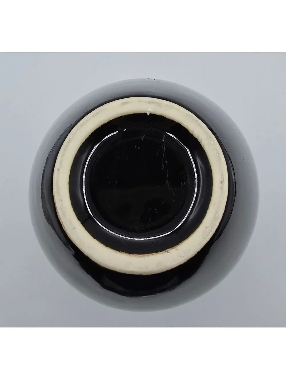 Vintage Larry Laslo for Mikasa Black Ceramic Vase Japan 1980s Modernist 9.5